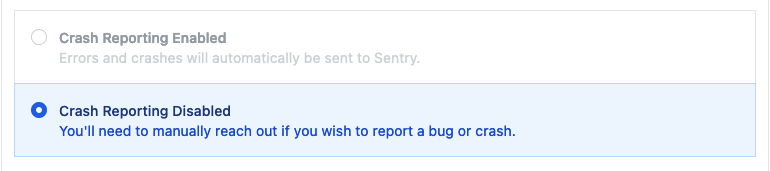 Broom's Sentry opt-out setting